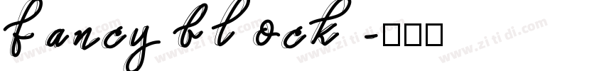fancy block字体转换
